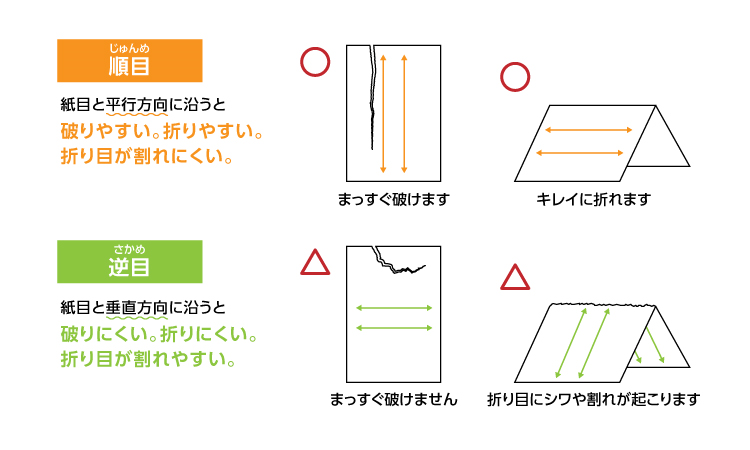 紙の目ってなに？縦目・横目・逆目――まるっと解説！ - 紙ソムリエ